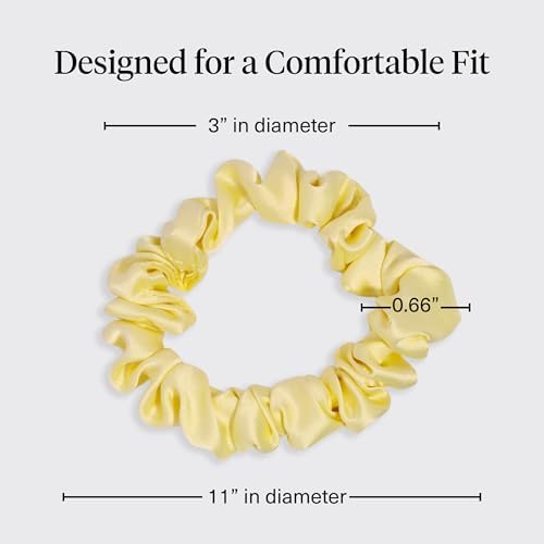 Kitsch Rosette Ruched Satin Scrunchies for Women - Multi-color, 5pcs - Image 5