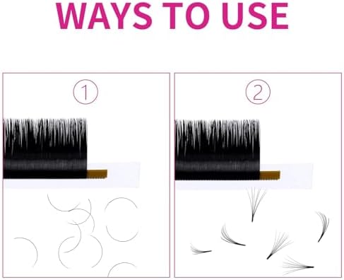 Lash Extension B Curl 20-25mm FADLASH Eyelash Extensions Mixed Tray Lashes 0.15 Faux Mink Single Classic Lash Extensions Supplies (0.15-B, 20-25mm Mix) - Image 4