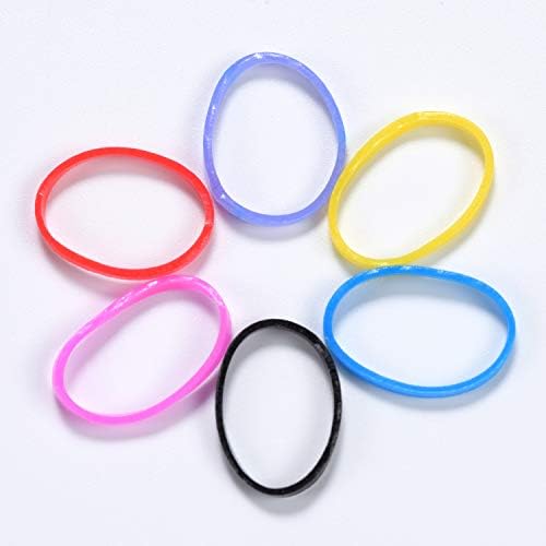 Youxuan Kids Elastics No Damage Colored Hair Bands Fashion Girls Hair Ties 1000 Count Small Size - Image 4
