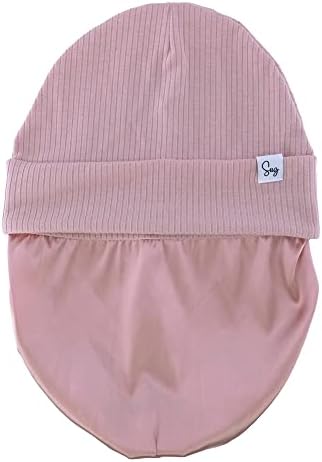 Jersey Beanie Hat for Newborn Baby Boys Girls Silky Satin Lined Hats Bonnet Toddler Infant Little Kids Beanies Caps - Image 4
