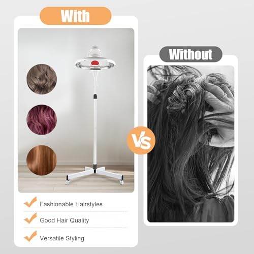 Hair Coloring and Oiling Machine, Stand Hair Dryer, Salon Color Processor Dryer, Orbital Rotary Hair Processor for Beauty Spa Home - Image 7