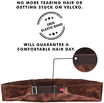 Wig Grip Headbands For Women- Adjustable To Custom Fit Your Head - Velvet Comfort - Wig Bands No Slip Breathable Lightweight Material For All Day Wear! Keep Wig Comfortably Secured - Image 5