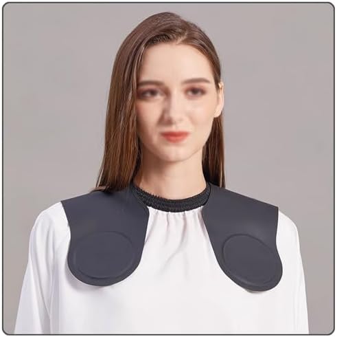 Hair Cutting Guide Cape Hair Cutting Collar for Hairstylists with Guidelines Weighted Hair Cutting Mat Silicone Waterproof Haircut Shoulder Mat (Black) - Image 7