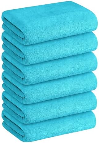 JML Microfiber Bath Towels with Hanging Loop, 30" x 60", 6 Pack - Image 7