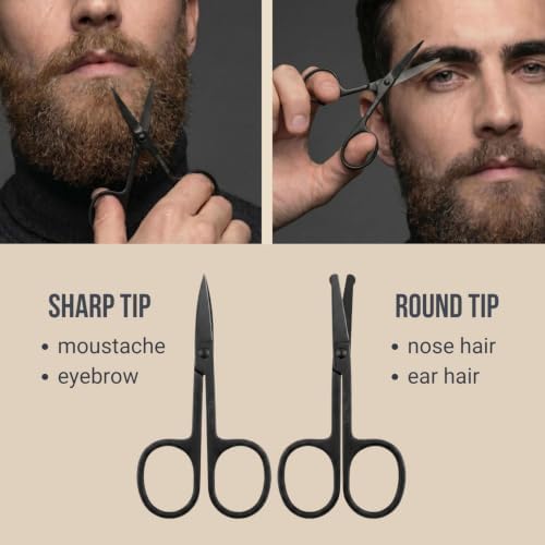 Men's Hair Brush and Comb Set - Boar Bristle Brush & Beard Scissors - Image 6