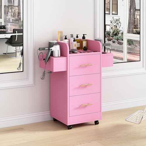 4ever2buy Salon Station for Hair Stylist, Salon Station Cart with Wheels - Image 7