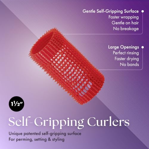 Olivia Garden Jet Set EZ Grip Self-Gripping Curlers - Hair Rollers for Setting or Perming - Style Curls and Waves - Image 3
