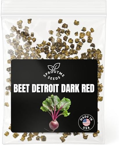 SproutMe Beet Detroit Dark Red 300+ Seeds for Planting, Non-GMO Heirloom by SproutMeSeeds