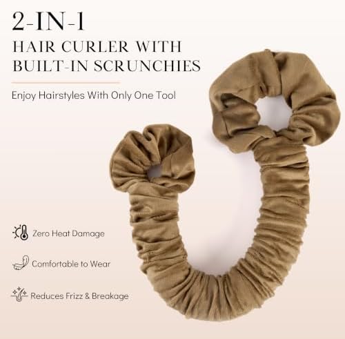 Velvet Heatless Curling Scrunchie Overnight Curls Hair Curler - Image 2