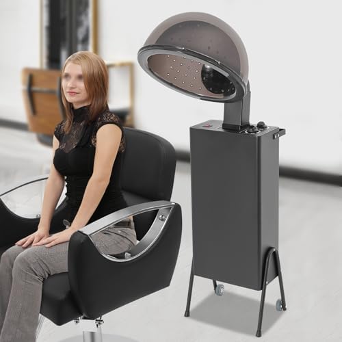 1200W Professional Bonnet Hair Dryer, Salon Hair Dryer Stand with Wheels by WDZCZDoo