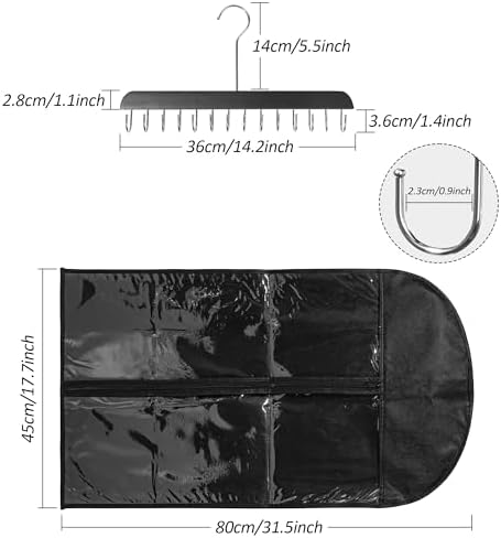 Extra-Wide Hair Extension Holder Set, 3 PCS, 17.7 x 31.5 in - Image 2