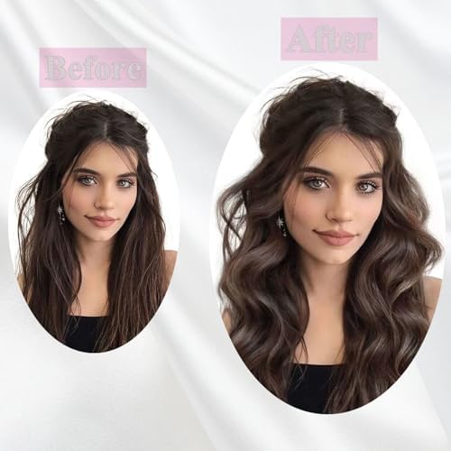 3 Sets Satin Heatless Curling Set Overnight Curls Blowout Rods Soft Hair Curlers to Sleep in Bun Bons Heatless Curls with Bonnet Cap No Heat Headband Silk Roller Wrapper Brown - Image 6