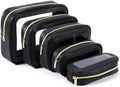 YOPCDJ 5PCS Diaper Bag Organizer Pouch Set, TSA Approved Toiletry Bag，Clear Waterproof TPU Makeup Bag Set Travel Organizer Bags for Women and Kids by YOPCDJ