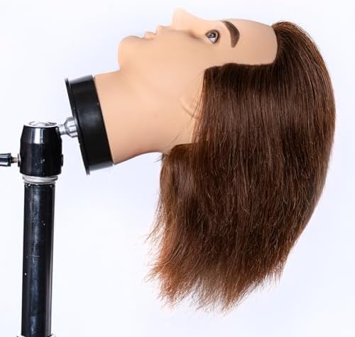 Male Mannequin Head 100% Human Hair Mannequin Head - Image 4