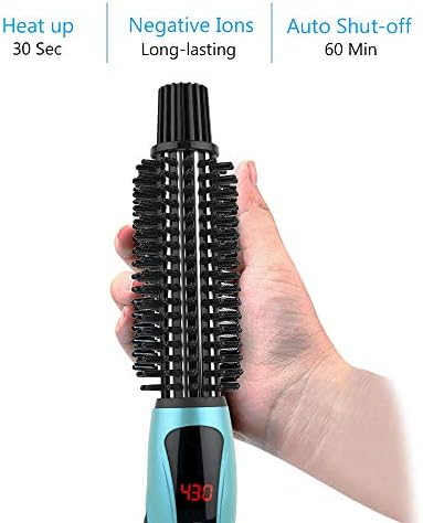 PHOEBE Curling Iron, Dual Voltage Travel 1 Inch Ceramic Tourmaline Ionic Hair Curler Hot Brush, Professional Anti-Scald Instant Heat Up Curling Wands, Heated Styler for Long Hair - Image 2