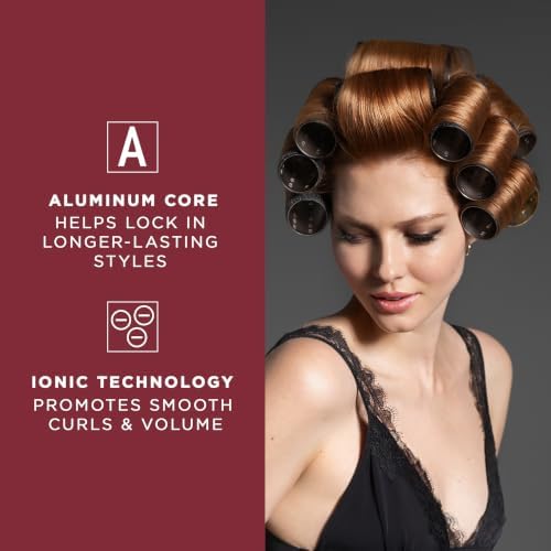 Fromm Thermalux Aluminum Hair Rollers for Volume, Waves, & Curtain Bangs, Heat-Retaining Aluminum Core, Self-Grip Surface, Ionic Technology, Lightweight Professional Rollers, 1.5", 4-Pack - Image 3