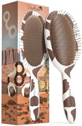 FRAMAR Cow Print Hair Brush Detangler, Detangling Hairbrush For Women by FRAMAR