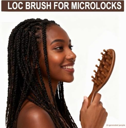 Loc Brush for Dreads and Microlocs, Loc Comb for Sisterlocks - Image 4