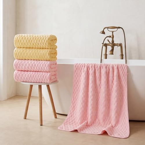 REDKISS 4 Pack Microfiber Bath Towels, Quick Dry, Super Soft, 27"x55" - Image 5