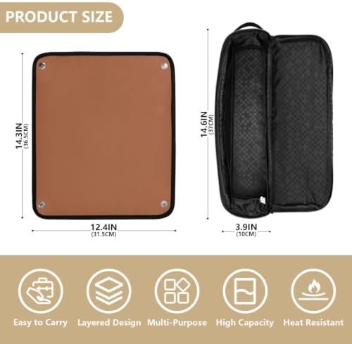 Yuiboo Hot Hair Tool Storage Bag with Heat Resistant Mat - Image 4