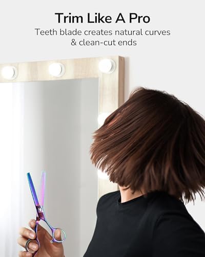 ULG Hair Thinning Scissors Professional Barber’s Texturizing Teeth Shears for Hairdressing, Salon and Home Use Thinning Shears for Hair Cutting, Made of Japanese Stainless Steel, 6.5 inch - Image 2