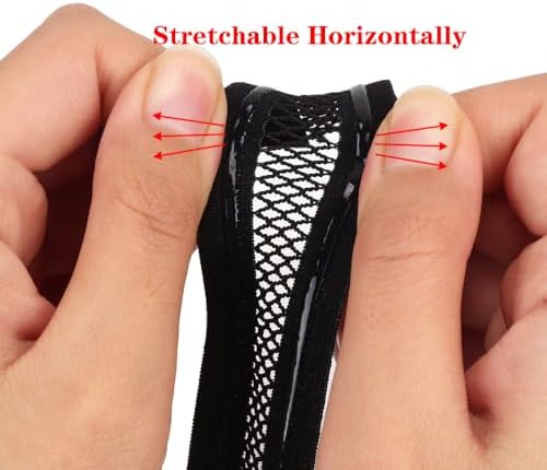Elastic Wig Bands with Net, 1 Inch Non-Slip Silicone Hair Band for Wigs Edges, 5 Yard Bidirectional Stretching Mesh Elastic Band for Wig Making & Securing (Brown, 5 Yards) - Image 5
