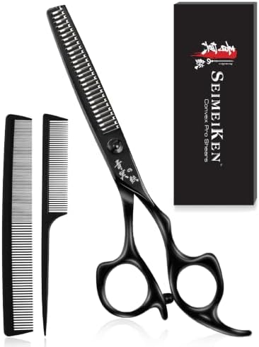 Professional Thinning Shears Kit, 6" Hair Thinning Scissors with Comb by SEIMEIKEN