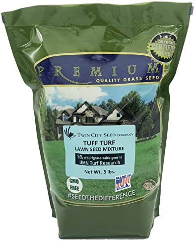 Tuff Turf, Lawn Grass Seed Mixture, 3 lb by TwinCitySeedCo