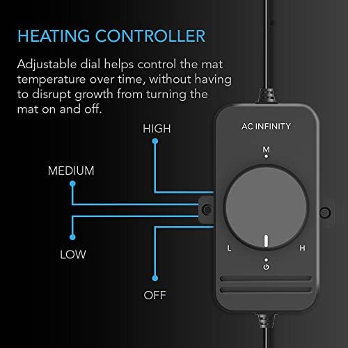 AC Infinity SUNCORE S3, Seedling Mat 10" x 20.75" w/ Variable Heat Control - Image 3