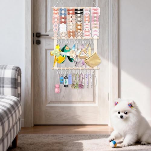 Munzong Headband Holder, Beige Bow Organizer for Baby Girls Bows Holders - Image 2