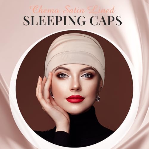 JenPen 4 Pcs Silk Satin Sleeping Bonnet for Women Color - Image 2