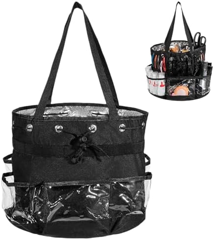 Hairstylist Traveling Bag, Large Capacity Hairdresser Barber Bag, Heat Resistant Hair Tools Travel Bag, Professional Makeup Organizer Bag, Waterproof Shower Toiletry Bag by Unknown