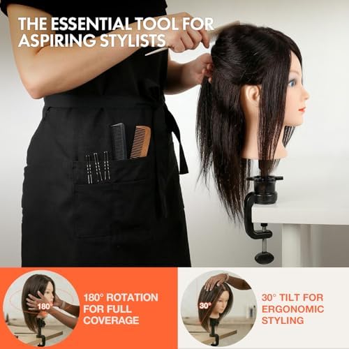 STUDIO LIMITED Mannequin Head Holder Adjustable C-Clamp Wig Stand 2 Pack - Image 5