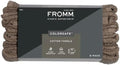 Fromm ColorSafe 100% Cotton Bleach Proof Salon Hair Towels for Hairstylists, Barbers, Spa, Gym in Brown, 16" by 29", 6 count Absorbent Stain Resistant Towels for Drying Curly, Long, Wavy Hair by Fromm