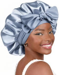 YANIBEST Adjustable Silk Bonnet for Sleeping Women Double Layer Satin Bonnet Reduce Friction Prevent Frizz Curly Hair by yanibest