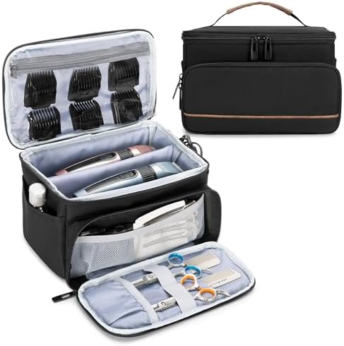 CURMIO Barber Travel Case Compatible with Andis/Hatteker/Oster Hair Clipper by CURMIO