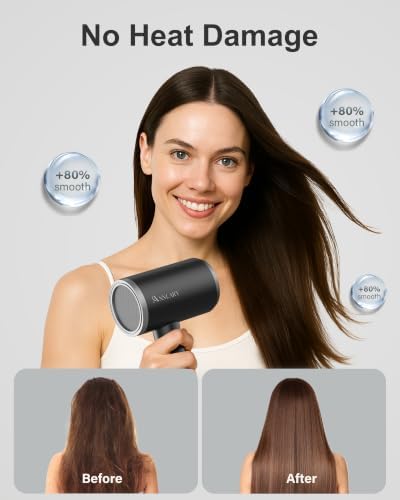 ANNLARY Hair Dryer Blow Dryer with Diffuser, Plasma Ion Hairdryer with Comb - Image 6