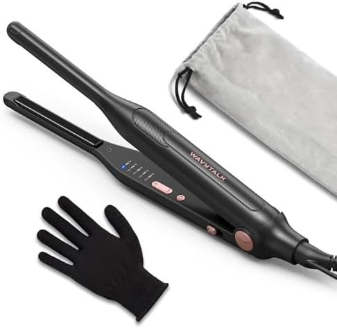 Wavytalk 0.3" Pencil Flat Iron Small Straightener for Short Hair&Pixie Cut by wavytalk-HairTalks