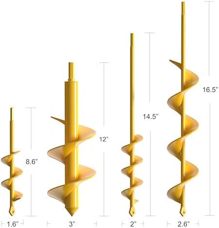 Garden Auger Drill Bit for Planting - Pack of (4) - Image 2