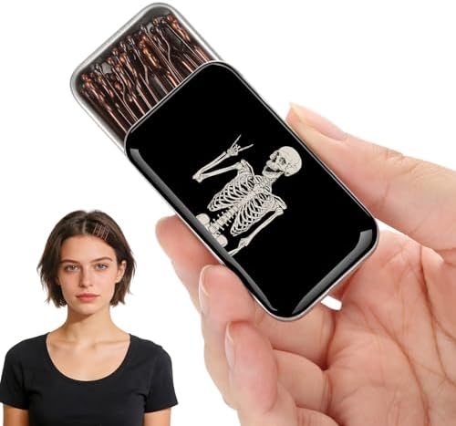 Brown bobby pins, cute box, pain-free, comfortable, all-day styling and buns. Suitable for all hair types. (Brown-13) by Unknown