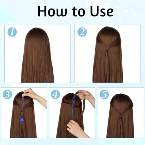 ElevateTech Quick Beader for Hair Braids Loading Beads, 12 Pcs Hair Beader Tool for Braiding Beads on Braids Automatic Beads Loader Colorful Topsy Tail Hair Braid Ponytail Hair Styling Maker - Image 4