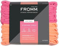 Fromm Softees Microfiber Salon Hair Towels for Hairstylists, Barbers, Spa, Gym in Hot Pink/Orange, 16" by 29", 10 Count Perfect Hair Care Towel for Drying Curly, Long, Wavy Hair by Fromm