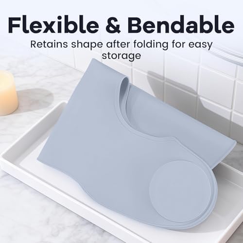 Wokyo Silicone Hair Cutting Collar, Non-slip Hair Cutting Mat Haircut Cape Catcher Neck Wrap Guard Neck Fitting Accessories - Image 4