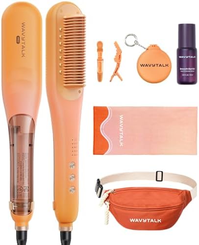 Wavytalk Spotlight Sleek Steamline Pro Steam Hair Straightener Brush by wavytalk-HairTalks