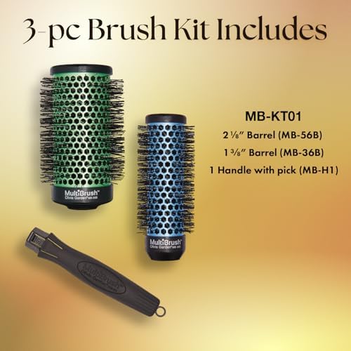 Olivia Garden MultiBrush - Non-Electrical Detachable Thermal Brush with Ceramic Barrel - Image 2