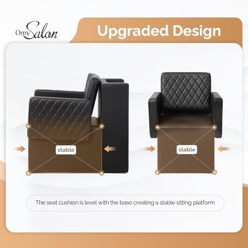 OmySalon Dryer Chairs for Salon, Professional Hair Dryer Chair Fit for Hooded Dryer, Extra Wide Seat, Beauty Salon Barbershop Furniture - Image 4