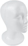 SHANY Styrofoam Model Heads ,Hat Wig Foam Mannequin Female Wig Head Stand ,Mannequin Head for wigs , Wig Holder - Round Base , 10.5 Tall with 20 1/2 Inches Circumference Female Mannequin Head -1 Piece by SHANYCosmetics