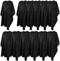 12 pcs Hair Salon Capes Waterproof Haircut Unisex Black Cape Barber Hair Cutting Cape with Snap Closure Hair,Coloring and Styling by Unknown