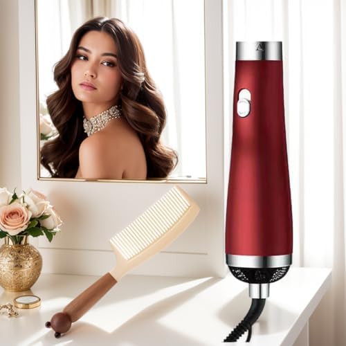 [22m/s High Speed] Portable Hair Dryer, Travel Hair Dryer Featuring Negative Ion Technology - Offers 3 Heat/Speed Settings, 110 Voltage, and Low Noise Motor, Ideal for Home, Travel (red) - Image 2