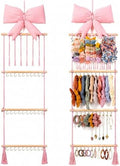 Sliner Pink Bow Headband and Bow Clip Holder Organizer for Girls,Trendy by Sliner